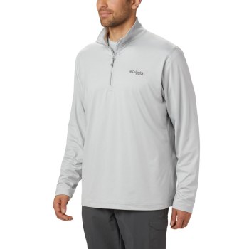 Pánské Svetry Columbia PFG Slack Tide 1/4 Zip Šedé ZLWTXA517